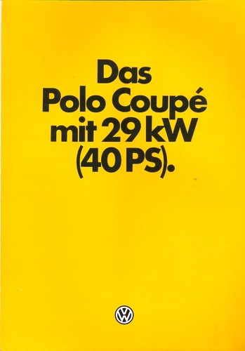 Volkswagen polo coupe mk2 - polo,